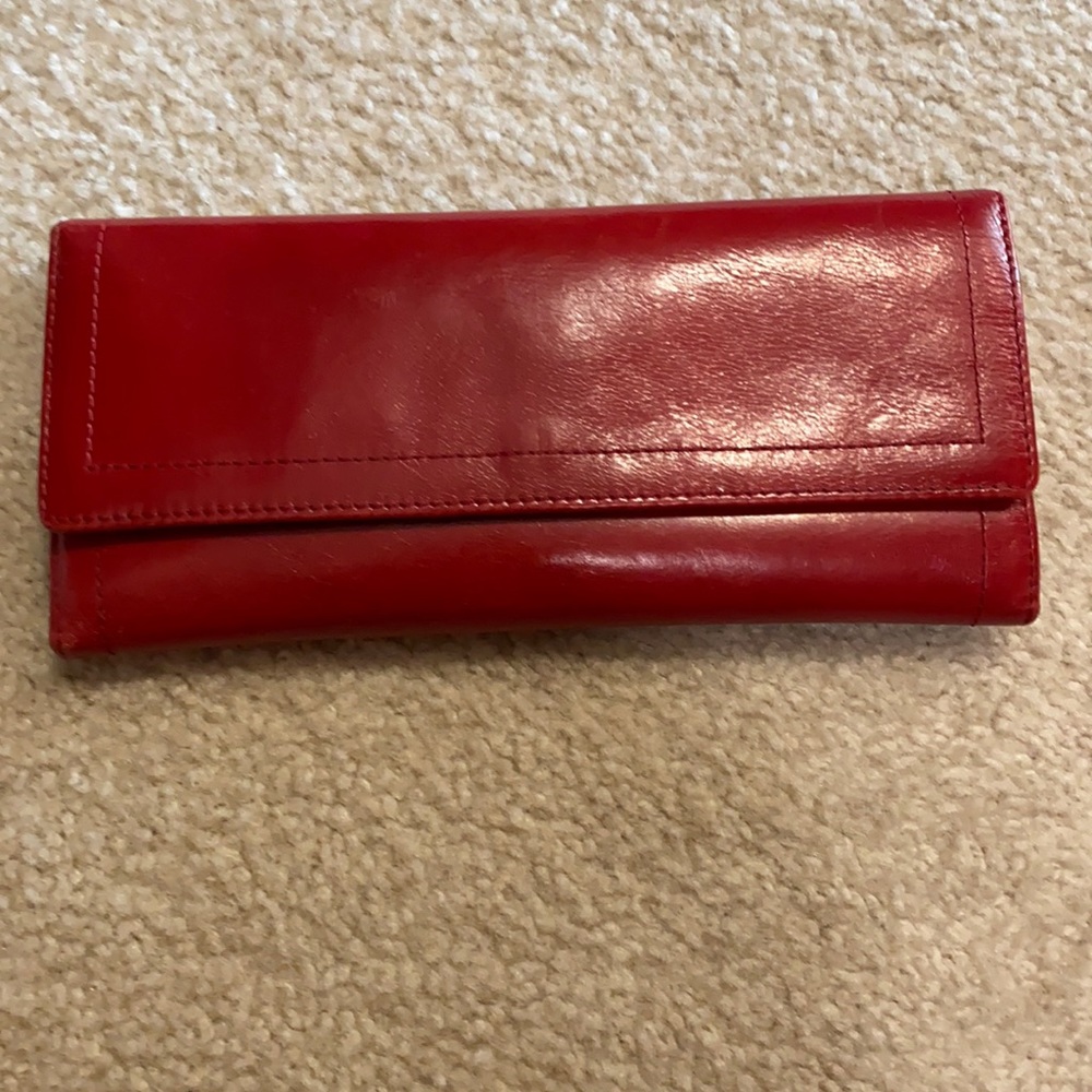 HOBO Clutch Wallet in Red